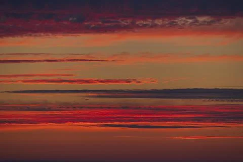 Beautiful sky with cloud before sunset Foto stock