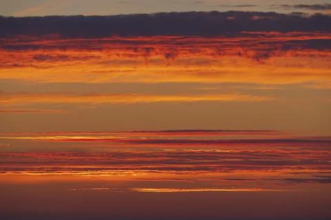 Beautiful sky with cloud before sunset Stock Photos
