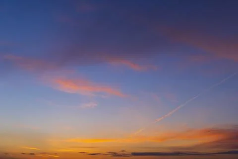 Beautiful sky with cloud before sunset Foto stock