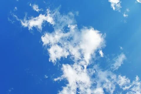 Beautiful sky with clouds background Stock Photos