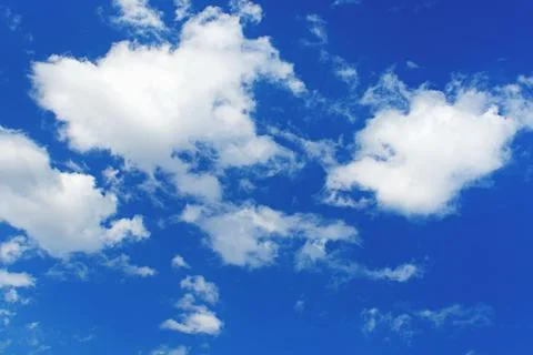 Beautiful sky with clouds background Stock Photos