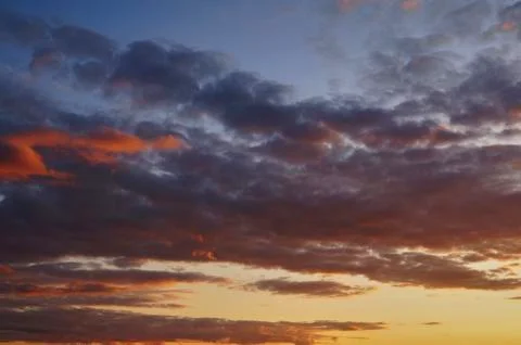 Beautiful sky with clouds background, Sky with clouds weather nature cloud blue. Stock Photos
