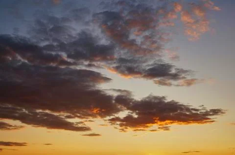 Beautiful sky with clouds background, Sky with clouds weather nature cloud blue. Stock Photos