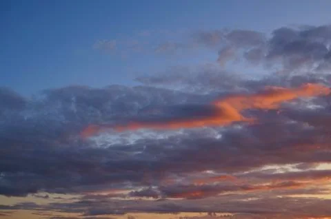 Beautiful sky with clouds background, Sky with clouds weather nature cloud blue. Stock Photos