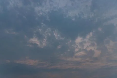 Beautiful sky with clouds background. The softness of the clouds and the brig Stock Photos