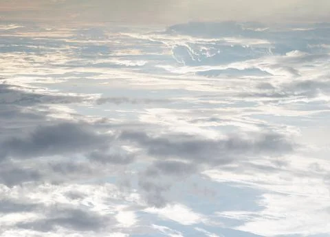 Beautiful sky with clouds background. The softness of the clouds and the br.. Stock Photos