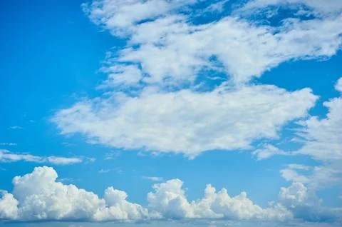 Beautiful sky with clouds. Nature composition. Place for text 写真素材