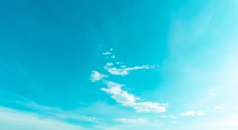 Beautiful sky clouds over the river. Stock Photos