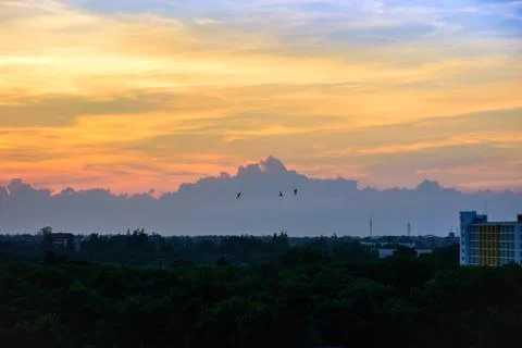 Beautiful sky clouds Stock Photos