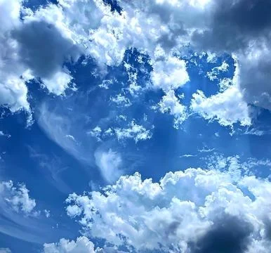 Beautiful sky clouds Stock Photos