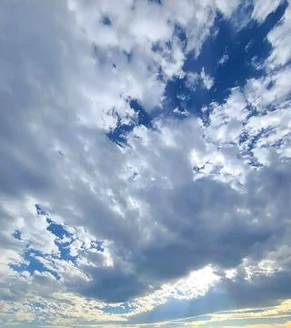 Beautiful sky clouds Stock Photos