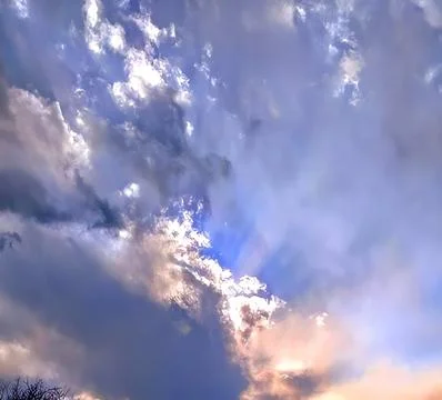 Beautiful sky clouds Stock Photos