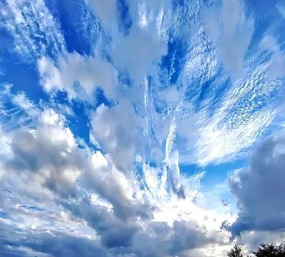 Beautiful sky clouds Stock Photos