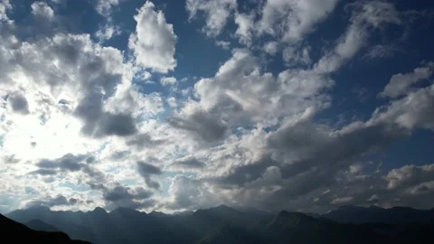 Beautiful sky with clouds for sky replacement Vidéo 158574811