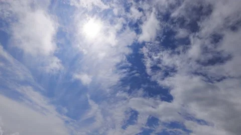 Beautiful sky with clouds for sky replacement Vidéo 159172301