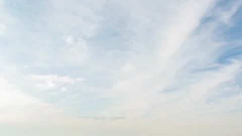 Beautiful sky with clouds in summer, timelapse, 4k Stock Footage 134418492
