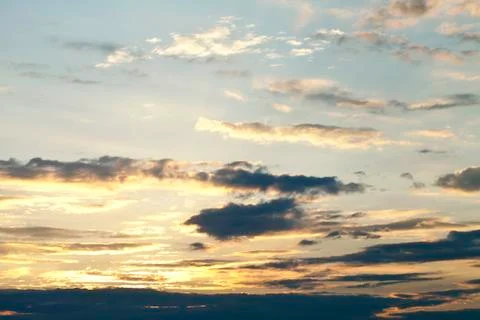 Beautiful sky with clouds at sunset Photos