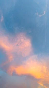 Beautiful Sky with Clouds at Sunset 写真素材