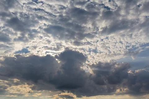 Beautiful sky with dramatic clouds Stock Photos