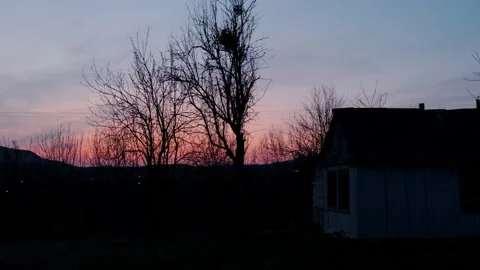 Beautiful sky at dusk Stock Footage 152846183