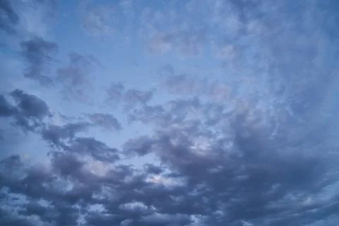 Beautiful sky with fluffy clouds Stock Photos