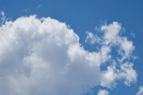 Beautiful sky with fluffy clouds Stock Photos