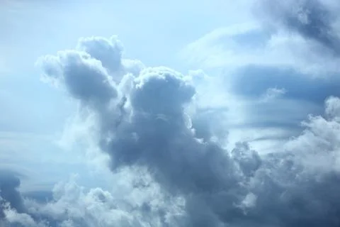 Beautiful sky with grey clouds as background Stock Photos