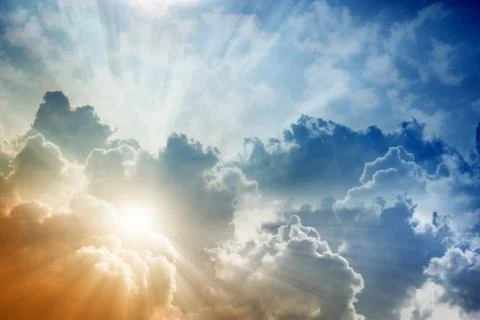 Beautiful sky Illustrazione stock