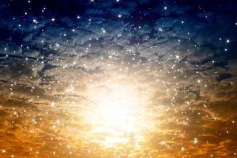 Beautiful sky Stock Illustration