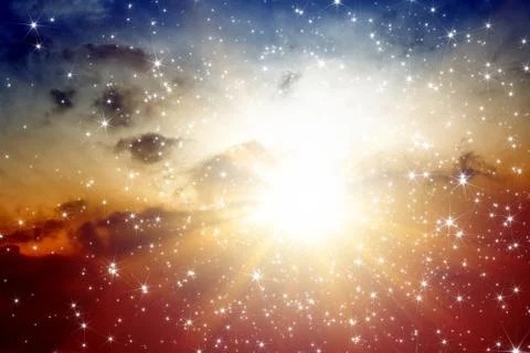 Beautiful sky Stock Illustration