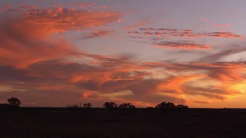 Beautiful Sky Outback Sunset Video stock 279785116