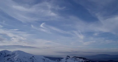 Beautiful sky over mountains.  Stock Footage 147649237