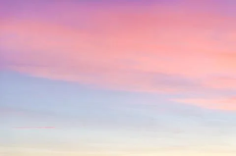 Beautiful sky with pink clouds Stock Photos