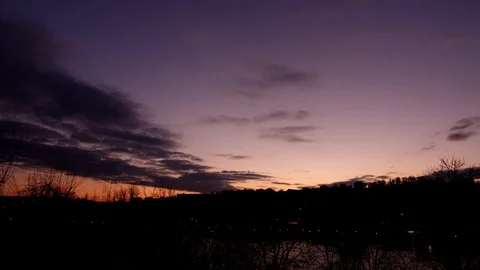 Beautiful Sky &amp; River Stock Footage 87665334