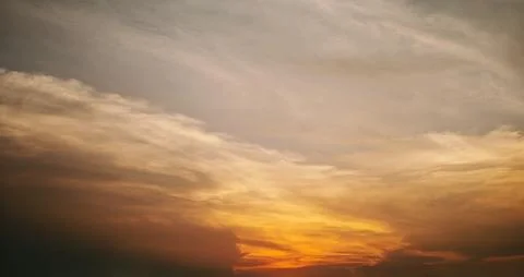 Beautiful sky scenes with dramatic clouds and colorful sunrise and sunset l.. Stock Photos