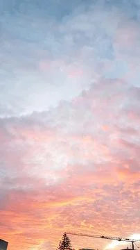 Beautiful sky at sunset Stock Photos