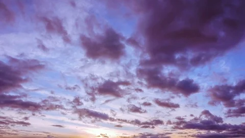 Beautiful sky at sunset. time laps Stock-Footage 74691936