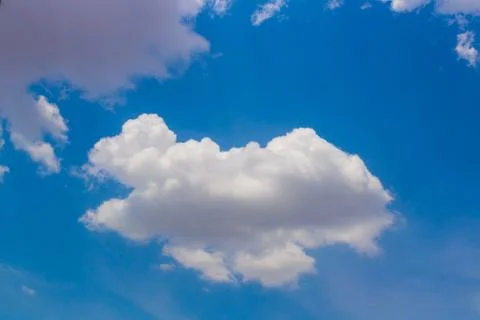 Beautiful Sky View with tiny clouds In summer India Stock-Fotos