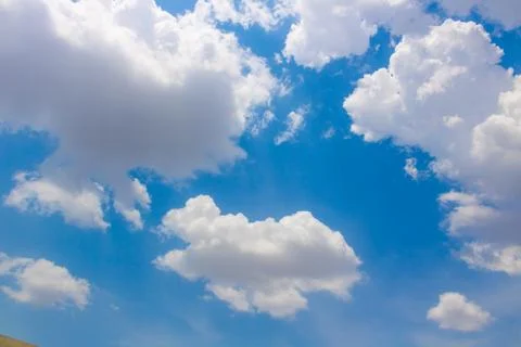 Beautiful Sky View with tiny clouds In summer India Stock-Fotos