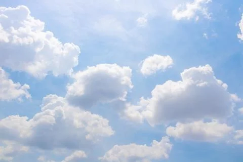 Beautiful Sky View with tiny clouds In summer India Stock-Fotos