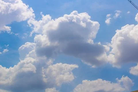Beautiful Sky View with tiny clouds In summer India Stock-Fotos
