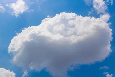 Beautiful Sky View with tiny clouds In summer India Stock-Fotos