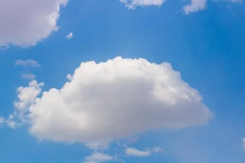 Beautiful Sky View with tiny clouds In summer India Stock-Fotos
