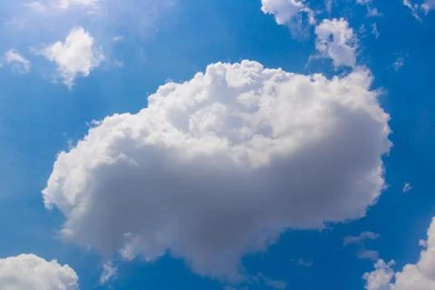 Beautiful Sky View with tiny clouds In summer India Stock-Fotos