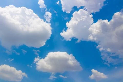 Beautiful Sky View with tiny clouds In summer India Stock-Fotos