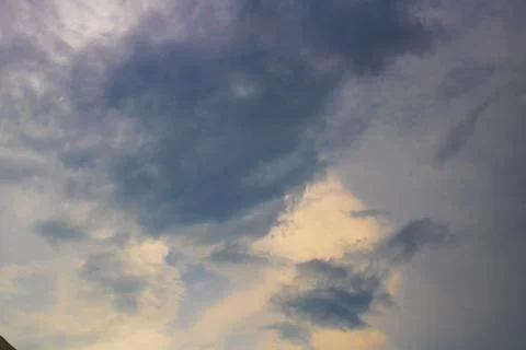 Beautiful Sky View with tiny clouds In summer India Stock Photos