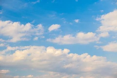 Beautiful sky with white clouds Foto stock