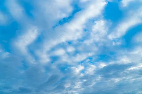 Beautiful sky with white clouds. Stock Photos