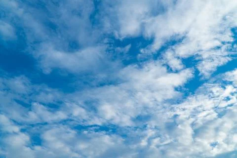 Beautiful sky with white clouds. Stock Photos