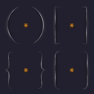 Beautiful slashes text frame Stock Illustration